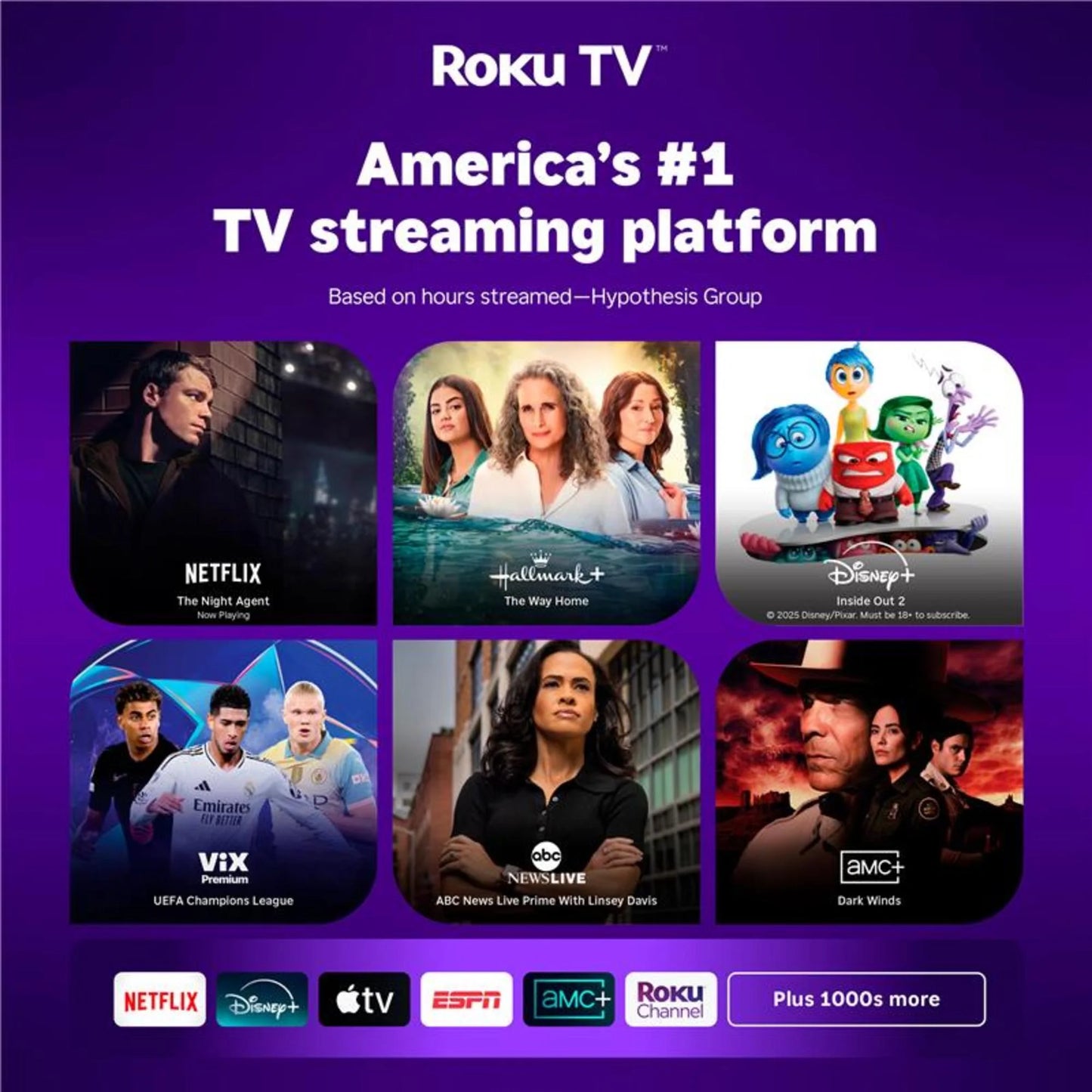 75” Class 4K UHD Roku Smart Television, 100044717