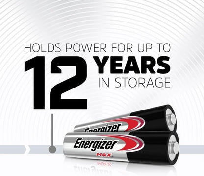 AA and AAA Batteries, 48 Count, Combo Pack Contains 24 Max Double a and 24 Max Triple a Batteries